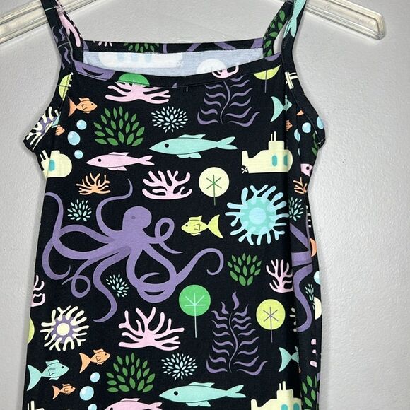 Underwater Beatles Yellow Submarine themed tank top, size 12 - Picture 3 of 6